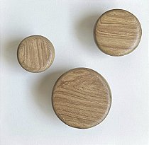 Trio Puxadores Pino em madeira maciça