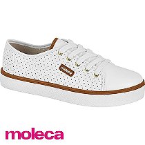 Tênis Casual Napa Sard Neo Microp Branco - Moleca