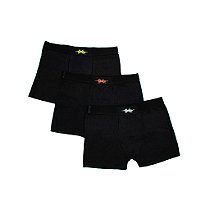 KIT 3 CUECAS BOXER LOGO