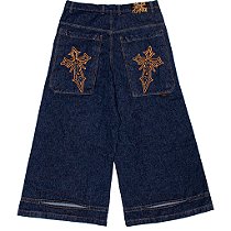CALÇA BAGGY CURSED RAW DENIM V2