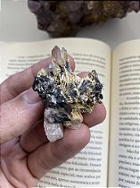 Hematita Rutilado com Cristal- Conexão com a Mãe Terra