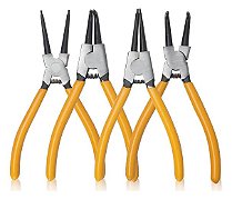 Kit De Alicates Para Anéis 7 Pol. Jogo Com 4 Peças Extrator