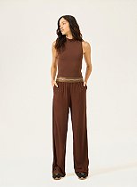 Calça Colcci Comfort Cós Com Elástico - Marrom