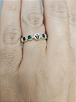 Anel Poa prata 925 - Ref. 30