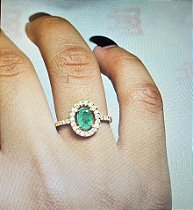 Anel em Ouro 18k Oval Vazado - Ref. 31