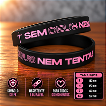 SEM DEUS NEM TENTA - PRETA COM ROSA