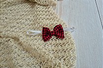 Gravata Borboleta - Xadrez vermelha