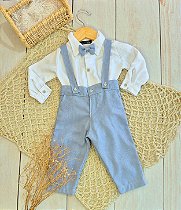 Look Pietro azul serenity - Camisa
