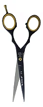 Tesoura Fio Navalha De Corte 7 Polegadas Profissionais Inox Cor Preto