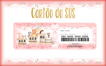 Cartao do SUS ANIMAIS TREM