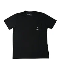 Camiseta Jungle Algodão Pima Com Bolso - Preto