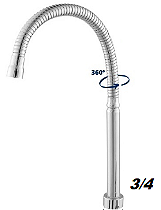 Tubo * 3/4 * Flexível para Torneira Gourmet para REPARO *SEM AREJADOR*