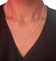 Colar Ponto de Luz Coração em Prata 925