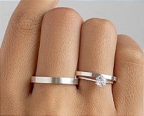 Par Aliança Lisa 2mm e 3mm com Brinde