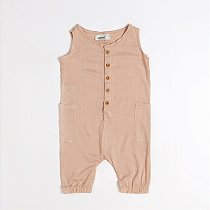 Macacão Saruel Bege de Linho