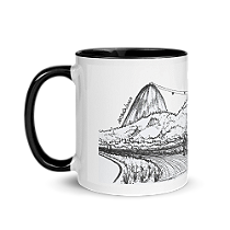 Caneca Rio de Janeiro preta - Studio De LiAh