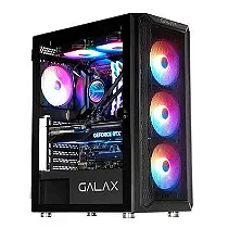 GABINETE MID-TOWER REVOLUTION 7 BLACK COM 4 FANS - NOVO