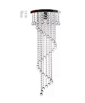 Lustre Cristais Acrílicos Espiral 85cm Sala, Escada 30851dv