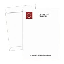 500 Envelopes 24x34cm, impressão frente 1 cor