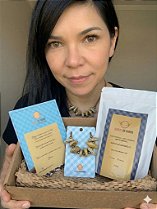 Kit Mães Joanas | Colar cerâmica Pedrinhas + Café