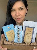 Kit Mães Joanas | Chaveiro Cerâmica + Café