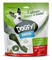 Pacote Snack Dental Dogfy Tamanho M Hálito Cães