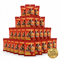 Kit 30un Bifinhos Amiguitos Carne 60g Super Premium Cães