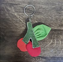 Chaveiro de Cereja em Feltro