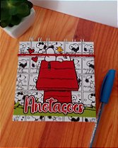 Bloco Duplo Anotações Personagem Snoopy