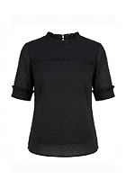 Blusa Cambraia Preta