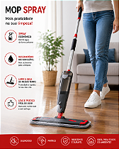 Mop Spray Limpa e Seca com Reservatório Recarregável + Refil Superpro