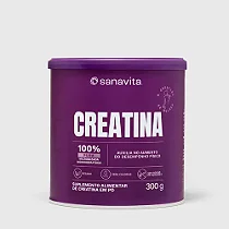 PAI - Creatina 100% Pura Monohidratada Sanavita 300g Sem Sabor #4105026143