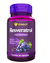Resveratrol 100mg Videira7 Com Vitamina C E Zinco 30 CapS