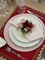 Guardanapo Rosa Coração