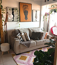 Manta sofá e poltrona pequena