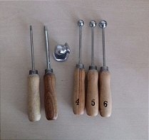 KIT 3 BOLEADORES + FRISADOR DO BOTÃO MINI ROSA