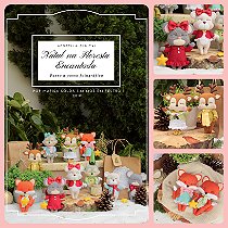 9# Apostila Digital moldes  NATAL NA FLORESTA ENCANTADA (Bichinhos em feltro)