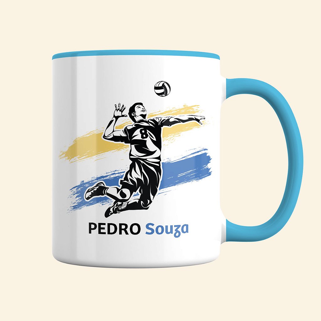 Caneca Haikyuu Nome Personalizado Promoção Volei Anime