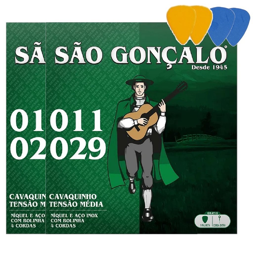 Jogo De Cordas Para Cavaco São Gonçalo 011 Com Bolinha