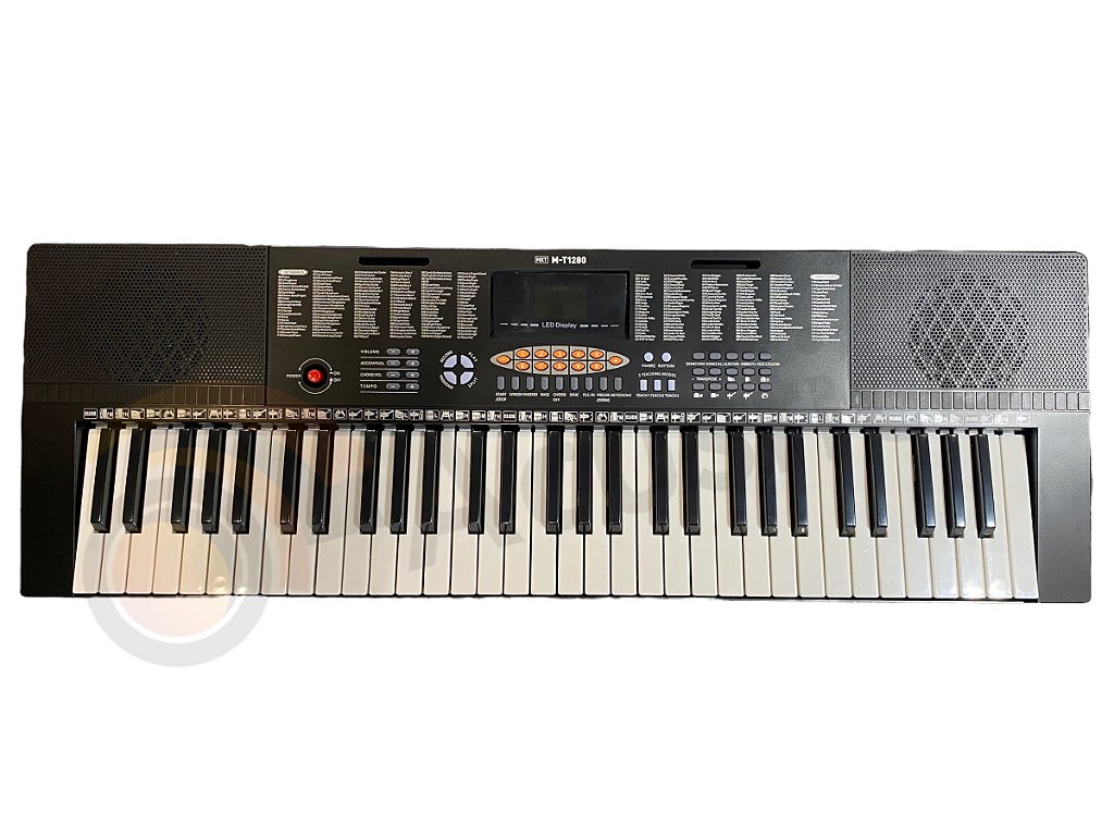 Teclado Musical semi-profissional infantil 61 teclas 72cm