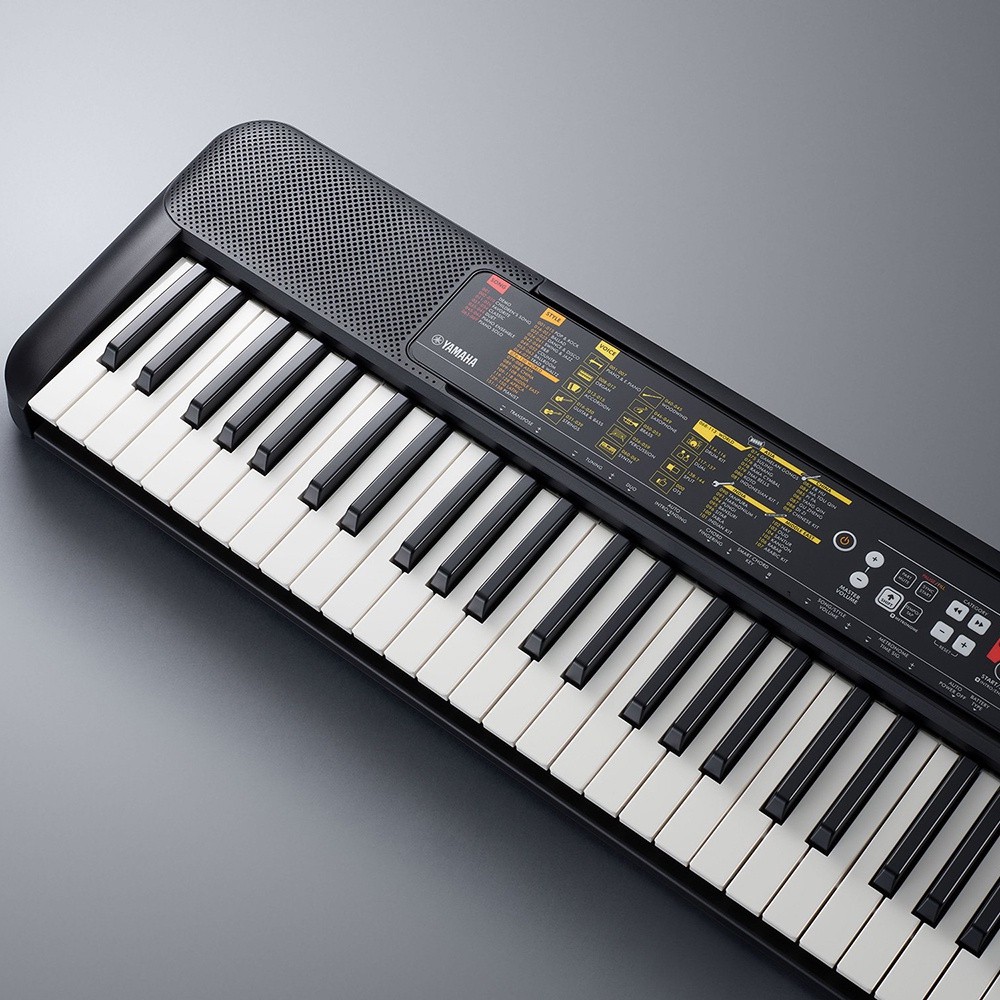 Teclado Musical Yamaha 61 Teclas PSR F52 Bag Banco Suporte - O