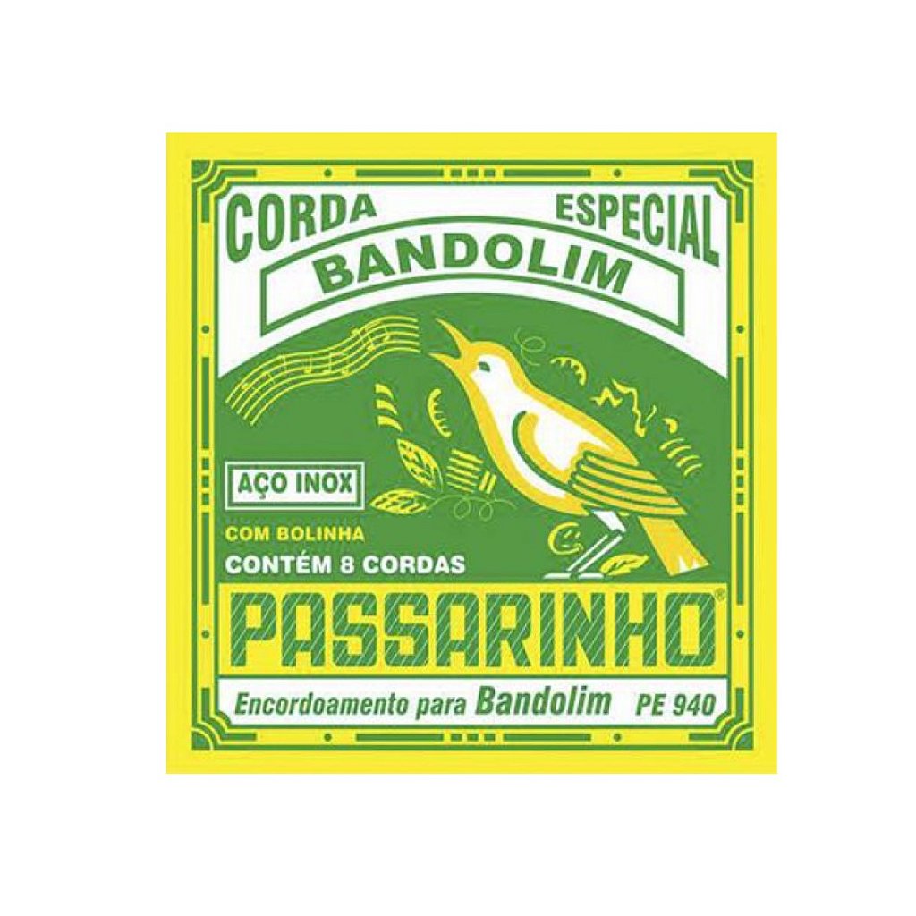 Jogo Cordas Encordoamento Bandolim Bolinha Passarinho Pe940