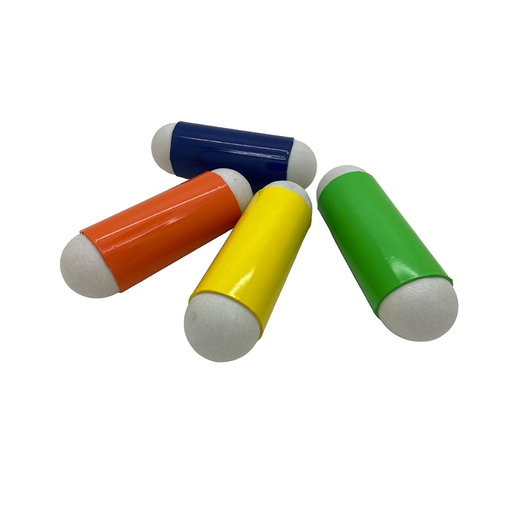 Ubi Ganza Chocalho Tubo Grande 19 cm com Bolinhas UGT19 - O