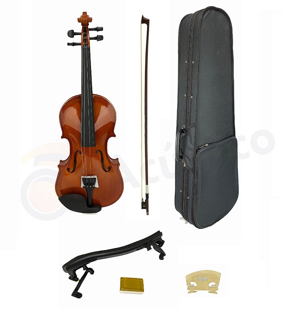 Harmony Violino Acústico 4/4 Arco Cavalete Breu Estojo Luxo 1325 - O  Acústico - Referência em instrumentos musicais na internet