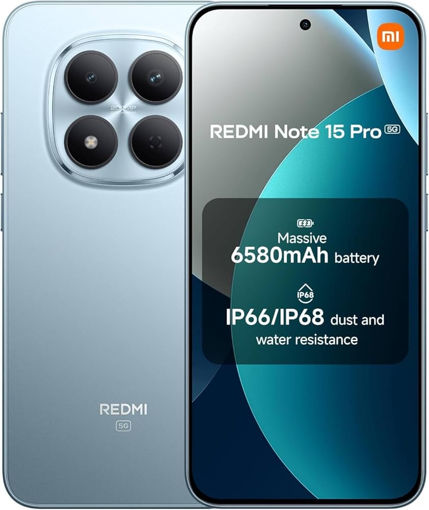 SMARTPHONE REDMI NOTE 15 PRO 5G 16GB RAM 512GB ROM - VERSÃO GLOBAL
