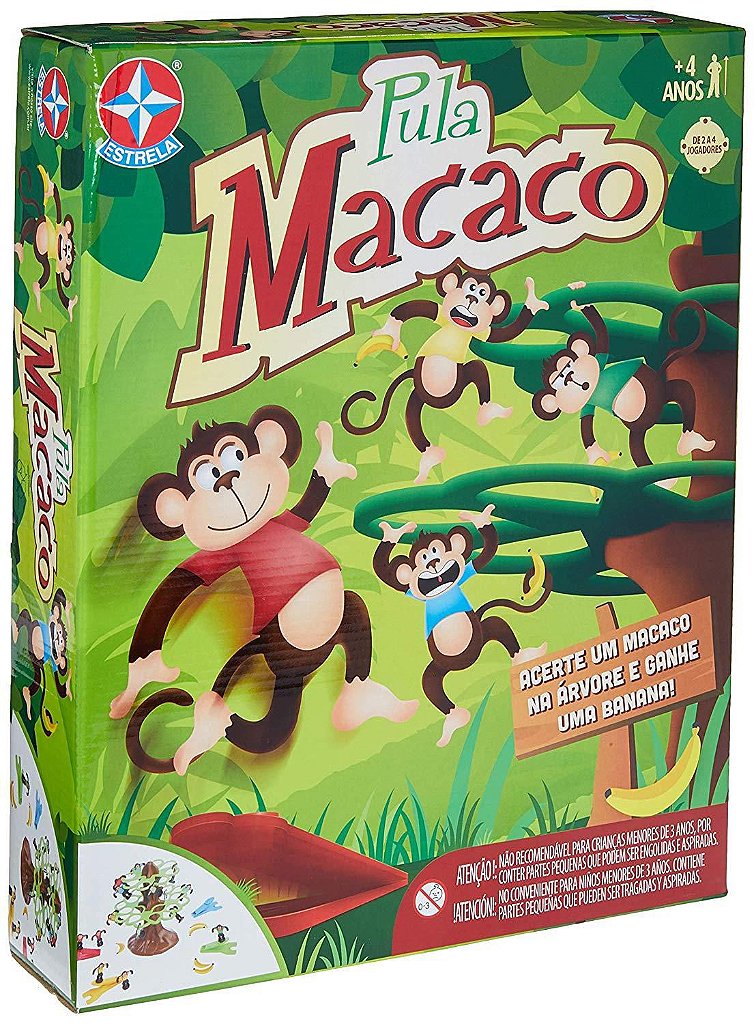 Jogo Pula Macaco Estrela - Casa & Vídeo