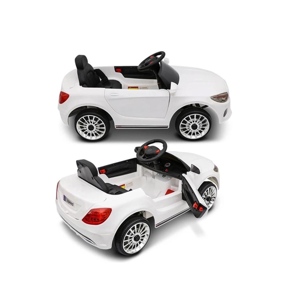 Mini Carro Elétrico Infantil com Controle Remoto - BW007BR - Importway -  Branco