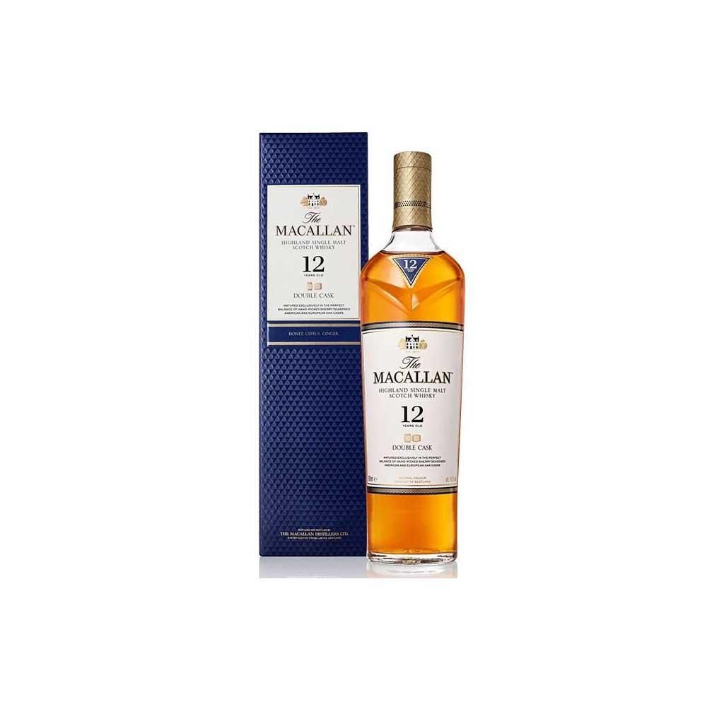 ウイスキー The Macallan 12 Double Cask 700ml Whisky Macallan 12 anos Double Cask - 700mL - Bebida In Box