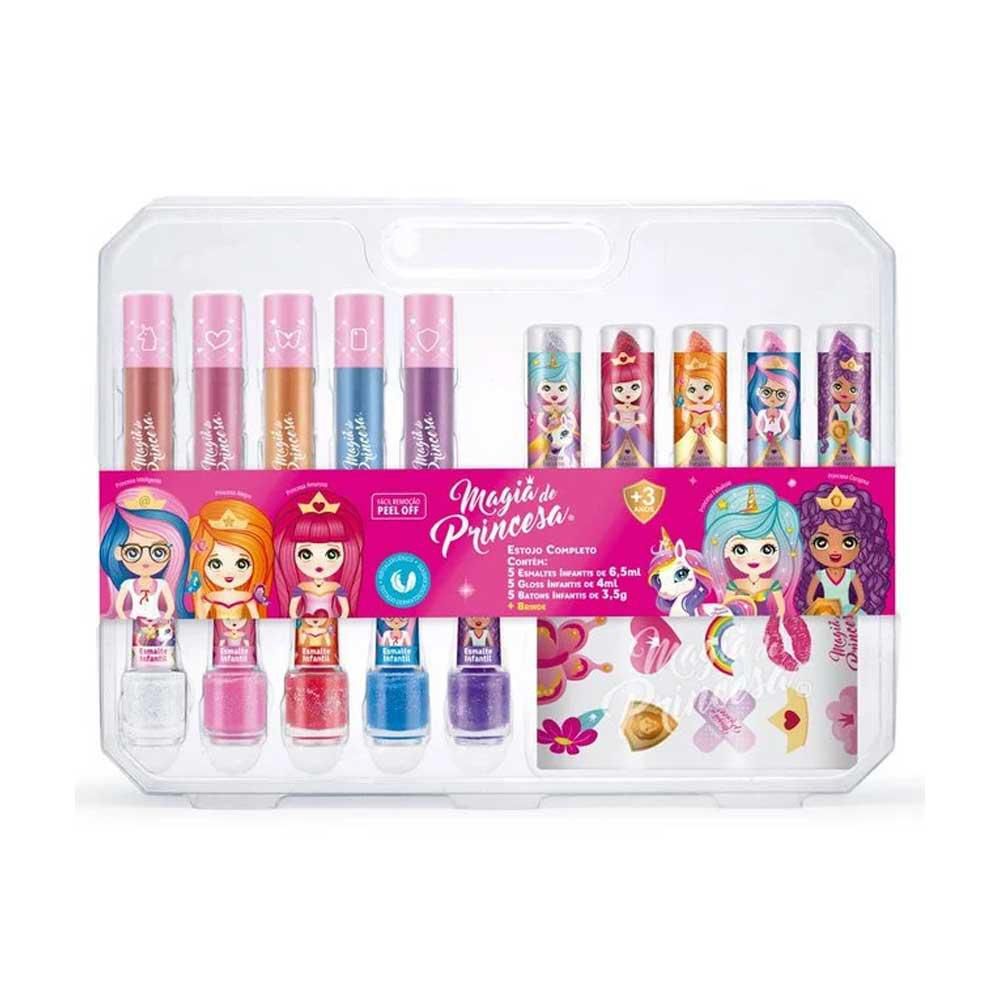 5 Pcs Conjunto de maquiagem princesa,Portátil Princess Cosmetic