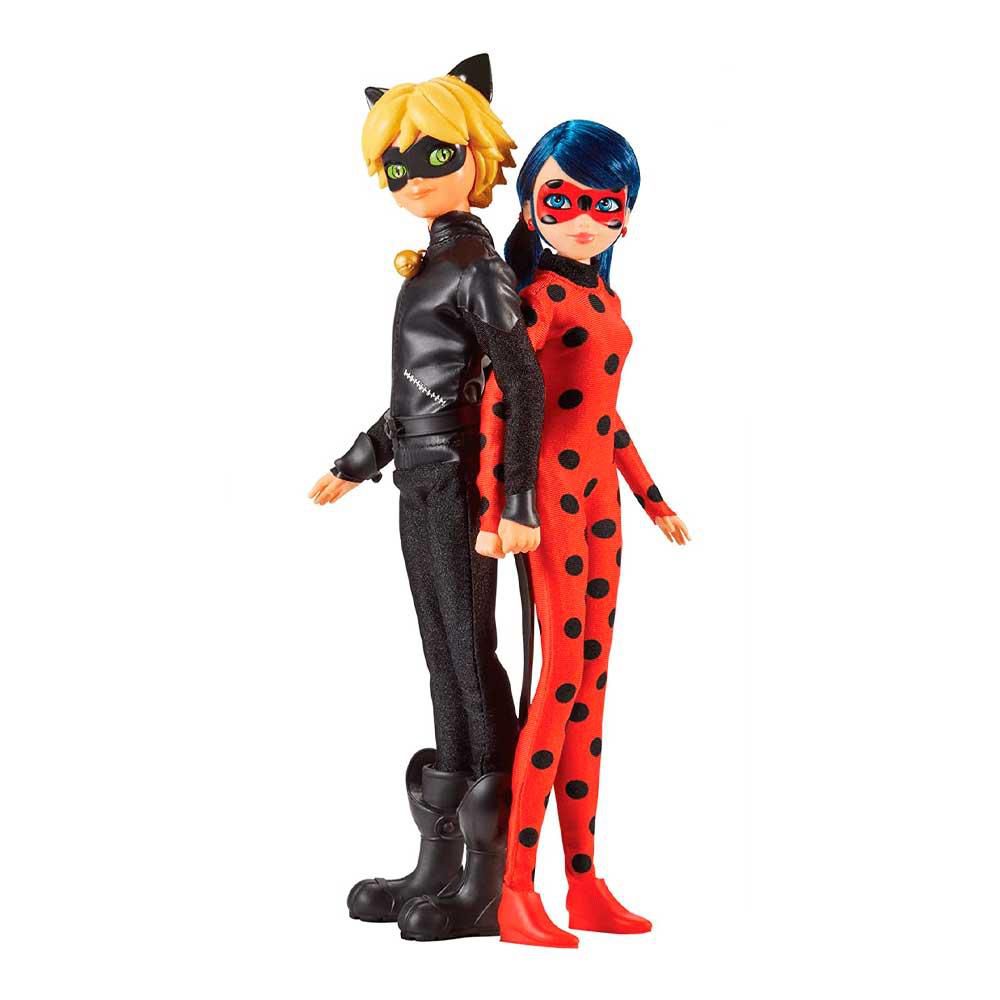 Kit Bonecos Articulados Miraculous Ladybug E Cat Noir Baby Brink